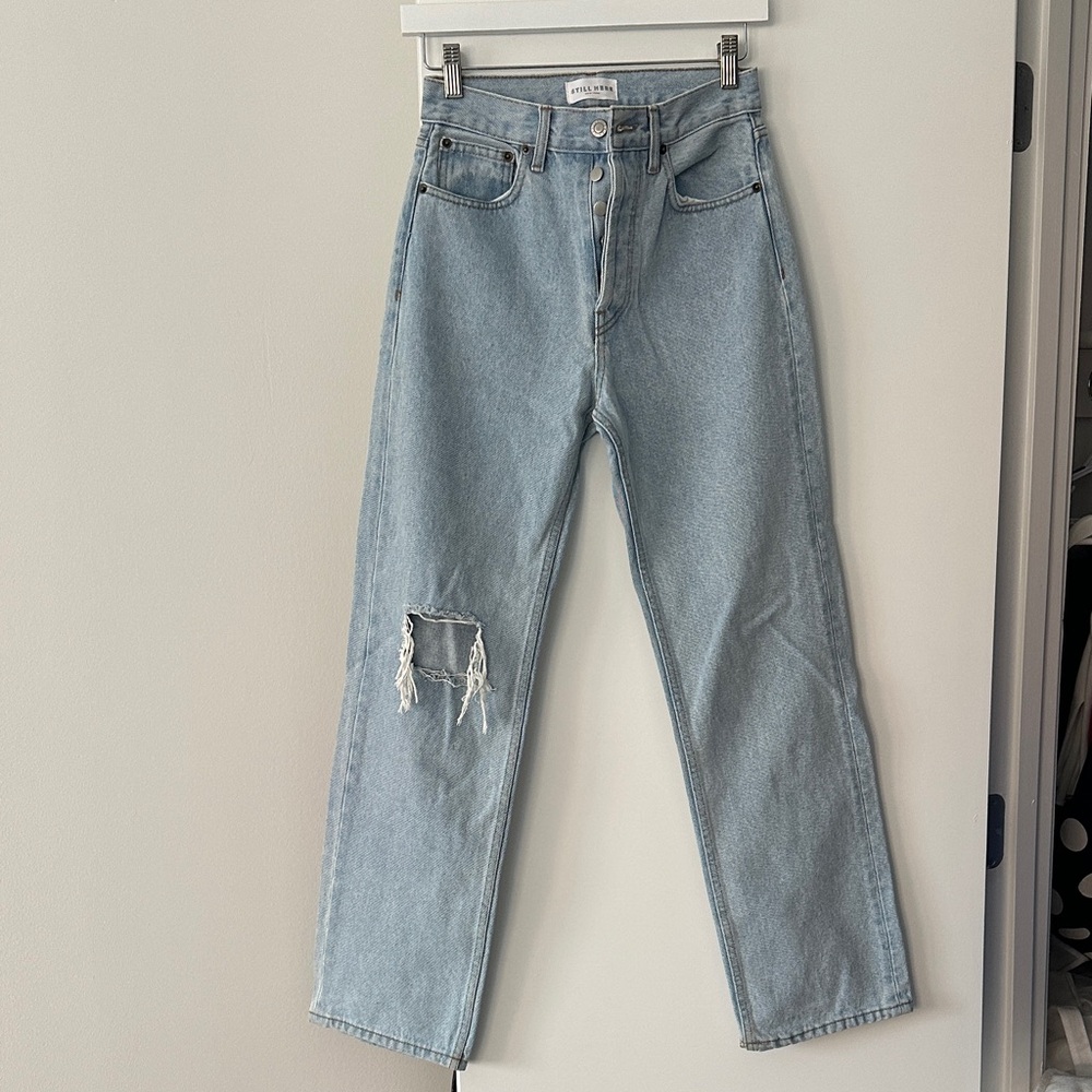 Still Here Light Wash Blue Jeans